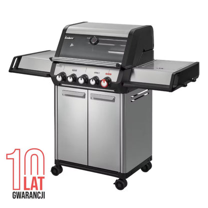 Gasgrill Monroe II PRO 3 SIKR Turbo 143x59 cm Sølv