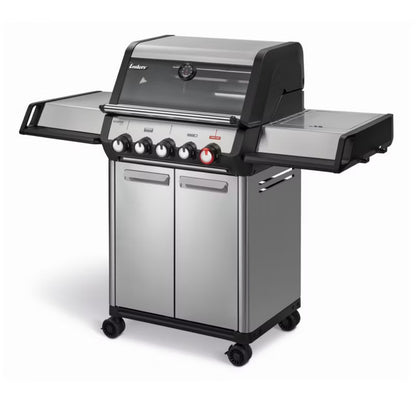 Gasgrill Monroe II PRO 3 SIKR Turbo 143x59 cm Sølv