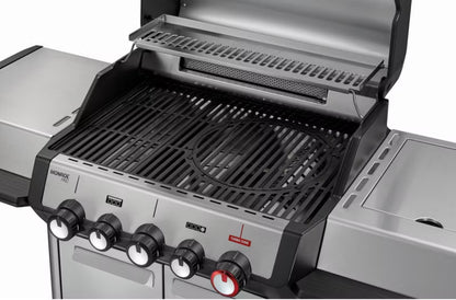 Gasgrill Monroe II PRO 3 SIKR Turbo 143x59 cm Sølv