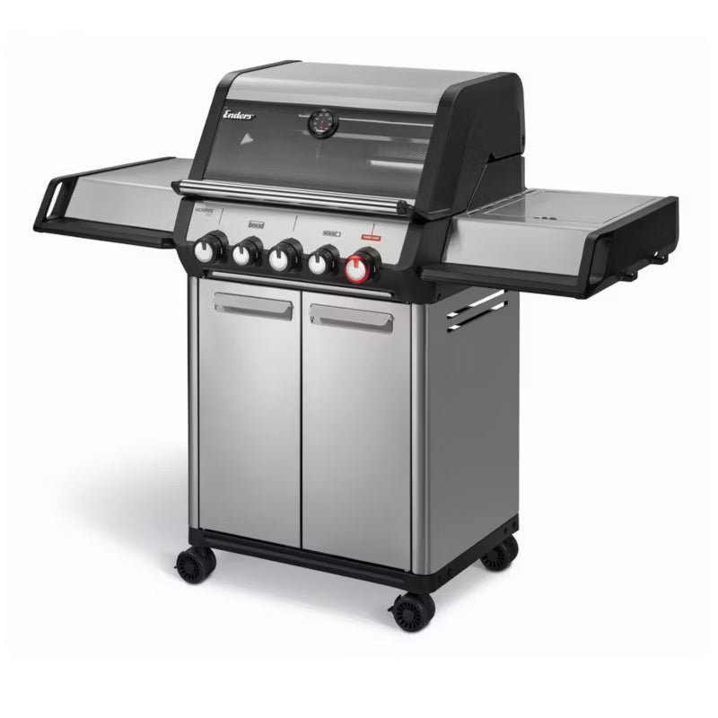 Gasgrill Monroe II PRO 3 SIKR Turbo 143x59 cm Sølv