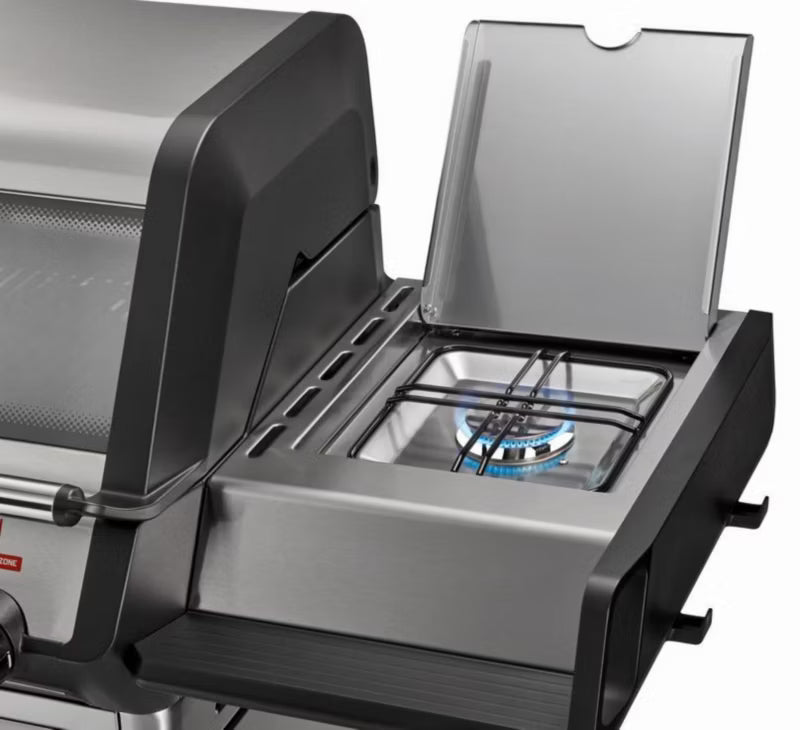 Gasgrill Monroe II PRO 3 SIKR Turbo 143x59 cm Sølv
