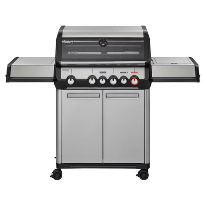 Gasgrill Monroe II PRO 4 SIKR Turbo 151x59 cm Sølv