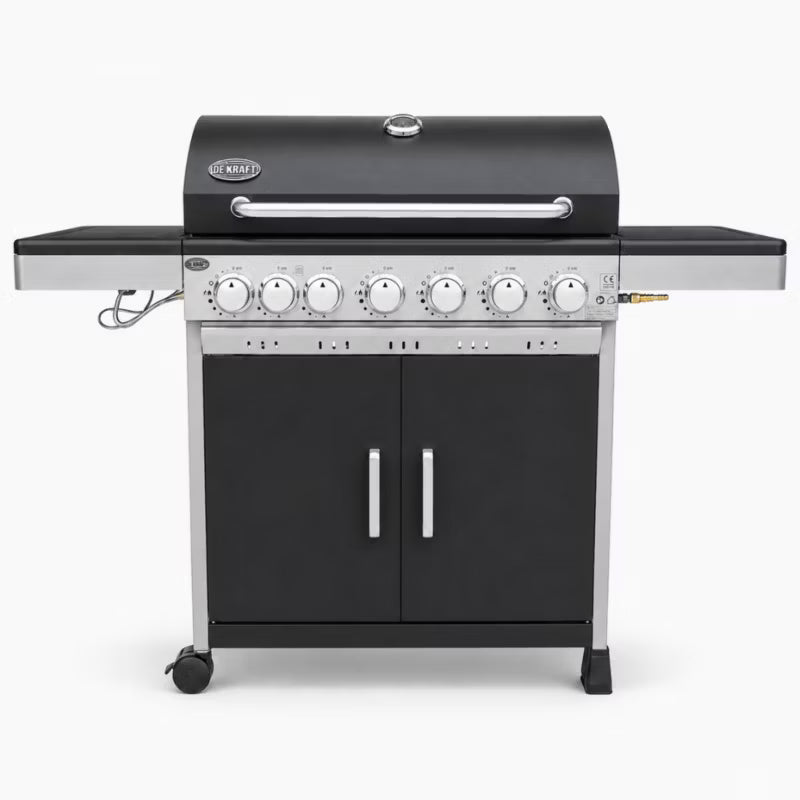 Gasgrill Nevada XXL 6+1 Brændere Sort