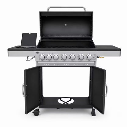 Gasgrill Nevada XXL 6+1 Brændere Sort
