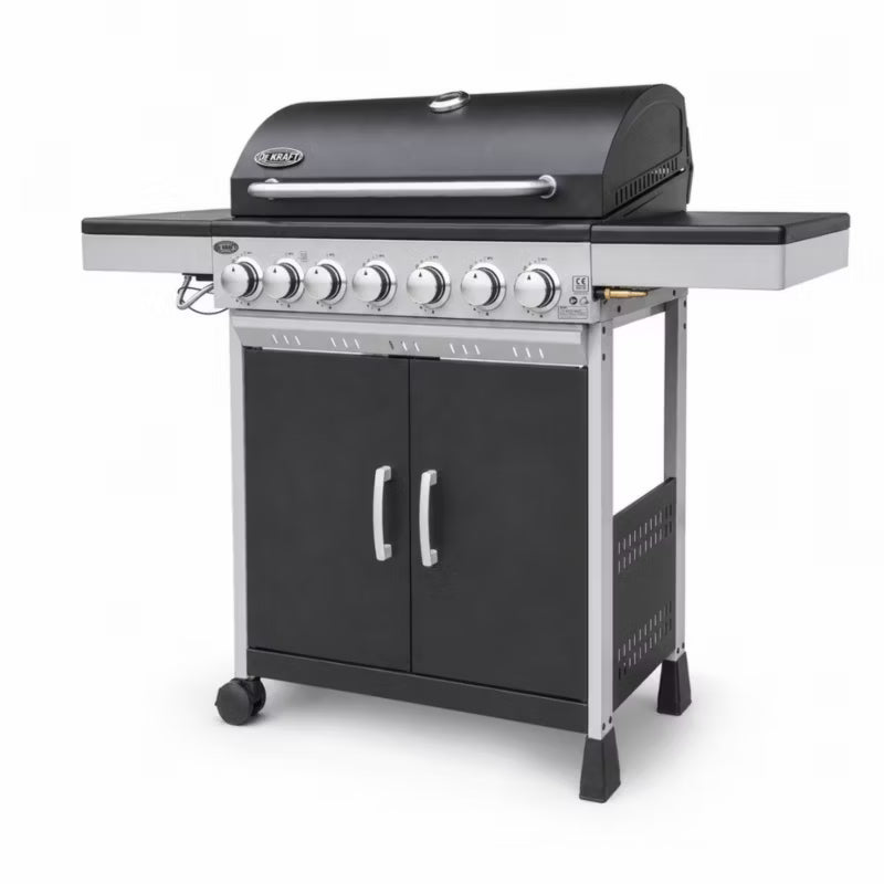 Gasgrill Nevada XXL 6+1 Brændere Sort