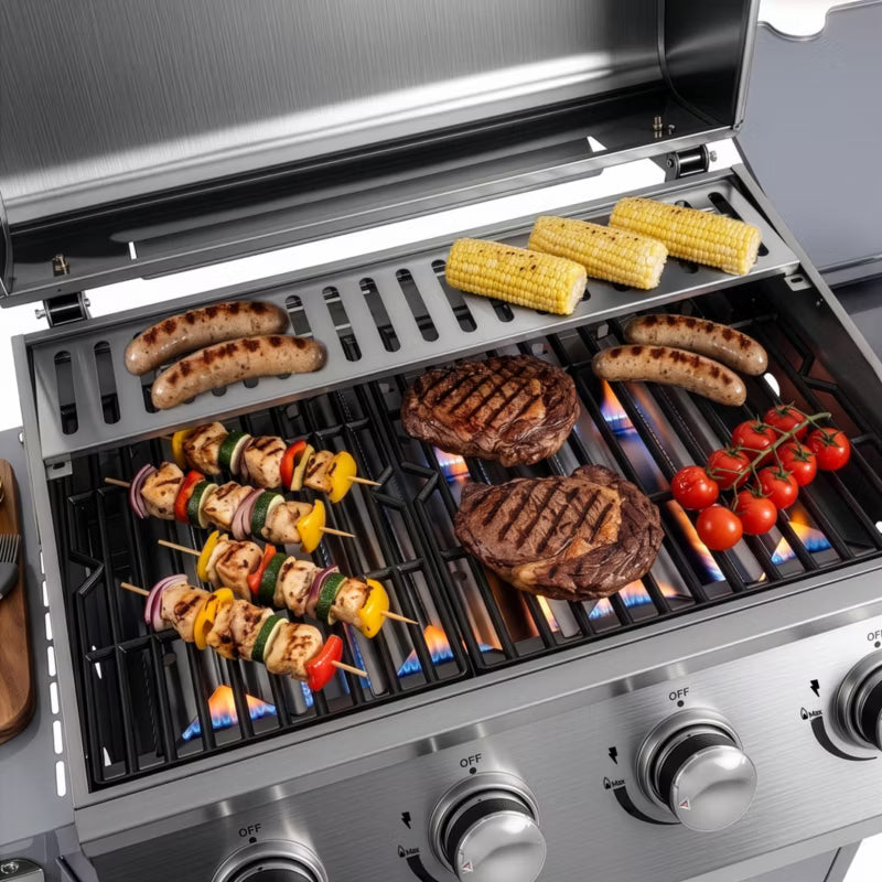 Gasgrill NL004 4+1 Brændere Rustfrit Stål
