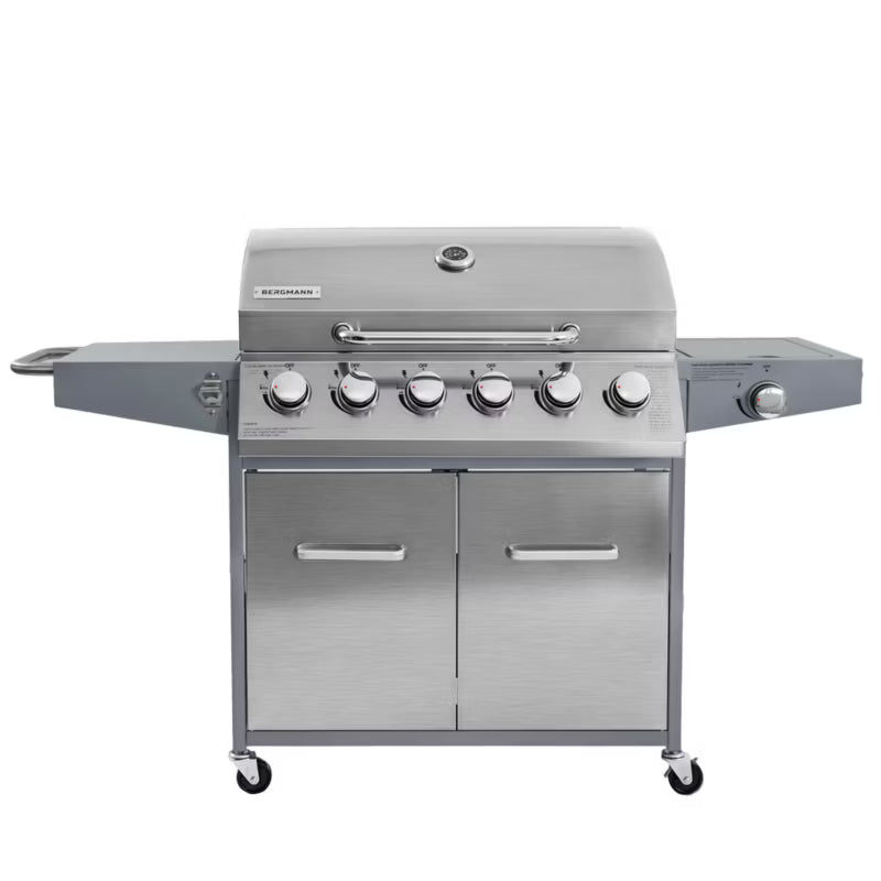 Gasgrill NL006 6+1 Brændere Rustfrit Stål