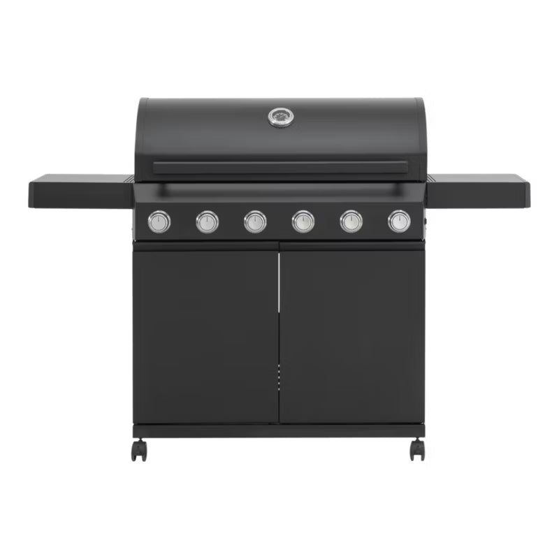 Gasgrill Praden 6 Brændere Sort