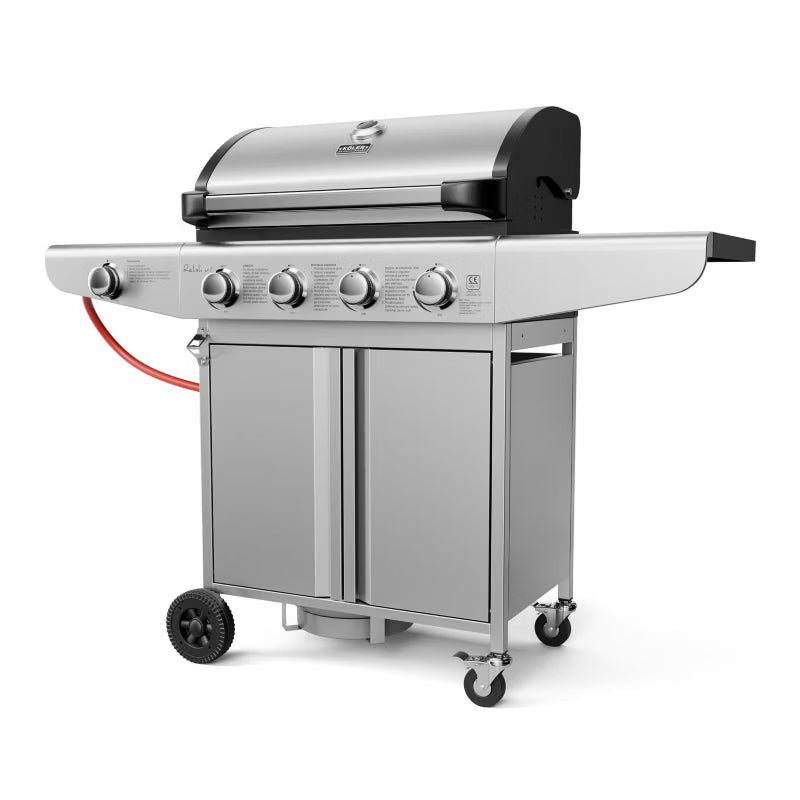 Gasgrill Relish V1 138x52 cm Rustfrit Stål Sølv