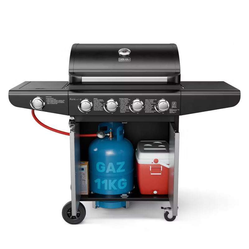 Gasgrill Relish V1 5 Brændere 16 kW Sort