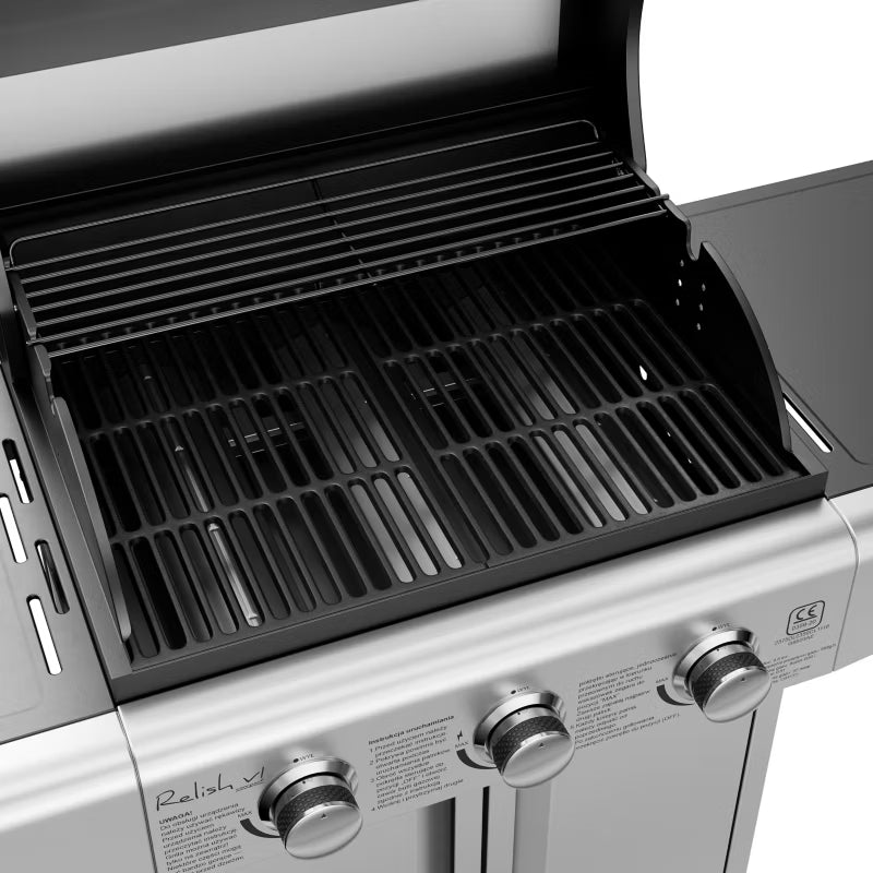 Gasgrill Relish v1 Compact 3 Brændere 9,6 kW Sølv