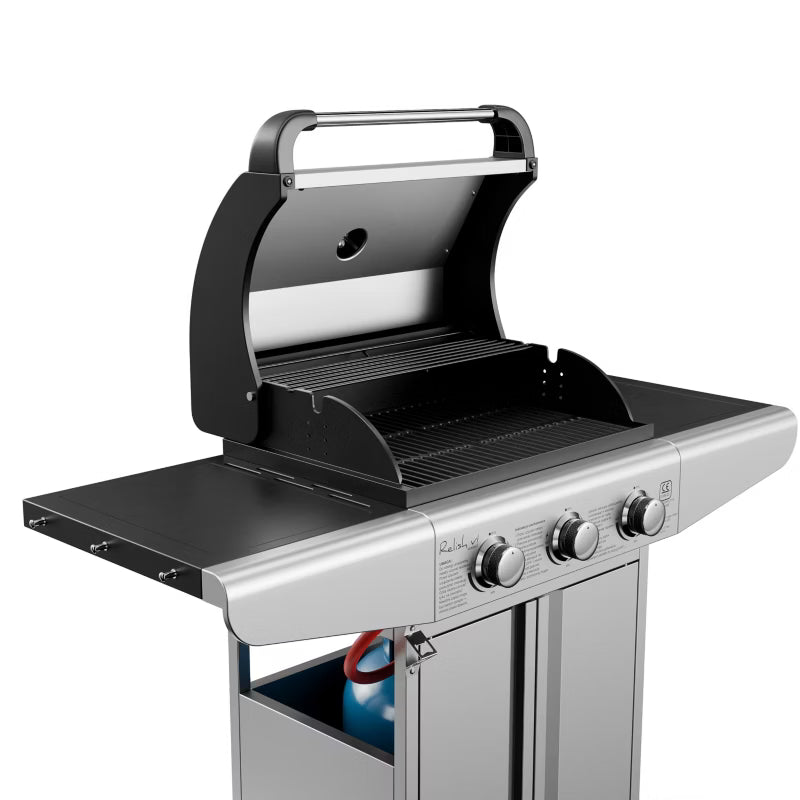 Gasgrill Relish v1 Compact 3 Brændere 9,6 kW Sølv