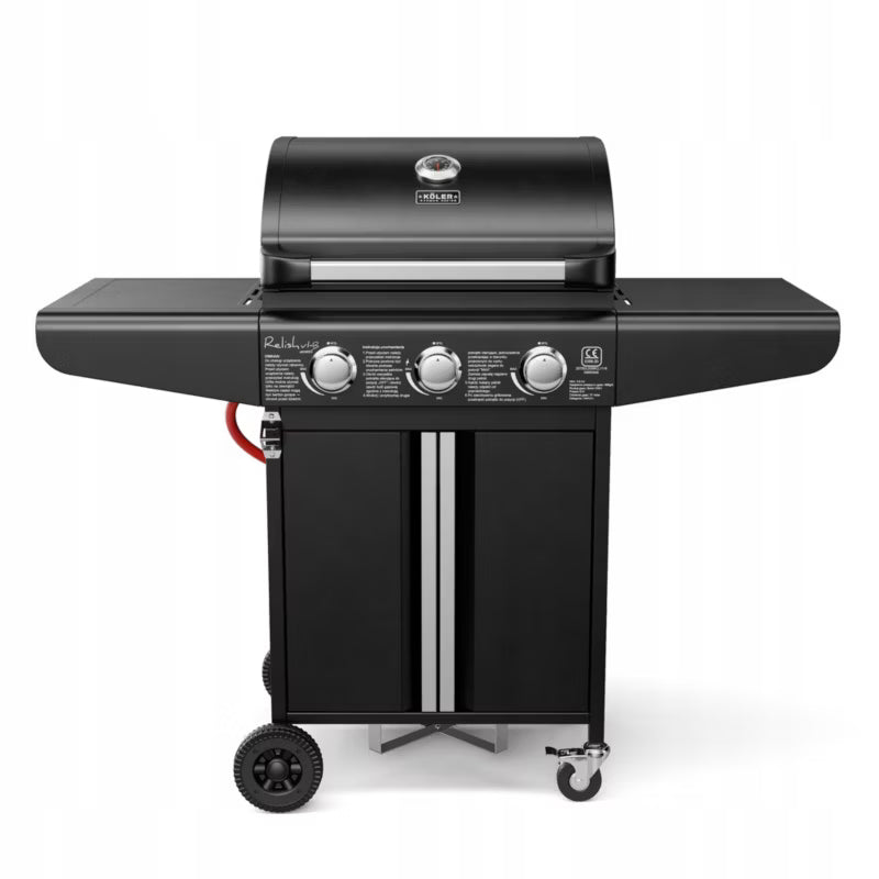 Gasgrill Relish V1 Compact 3 Brændere 9,6kW Sort