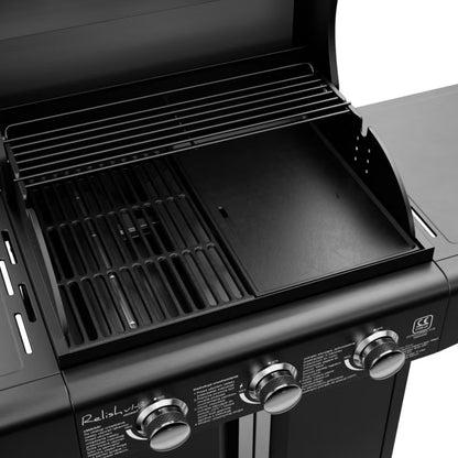 Gasgrill Relish V1 Compact 3 Brændere 9,6kW Sort
