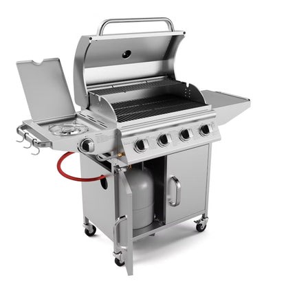 Gasgrill Relish V2 5 Brændere 16kW Sølv