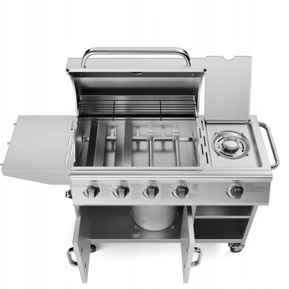 Gasgrill Relish V3 5 Brændere 16kW Rustfrit Stål Sølv