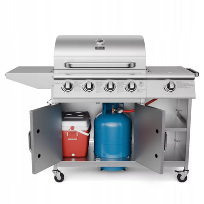 Gasgrill Relish V3 5 Brændere 16kW Rustfrit Stål Sølv
