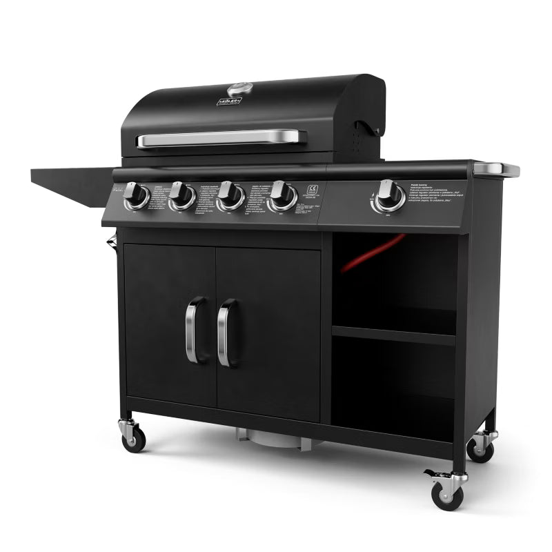 Gasgrill Relish V3 5 Brændere 16 kW Sort
