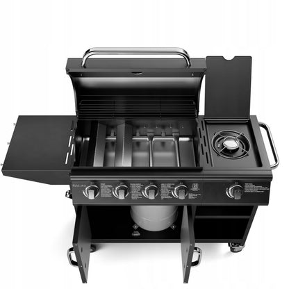 Gasgrill Relish V3 5 Brændere 16 kW Sort