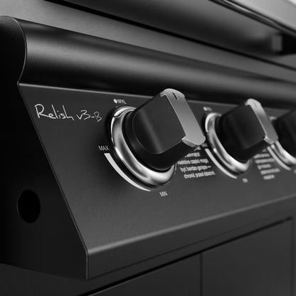 Gasgrill Relish V3 5 Brændere 16 kW Sort