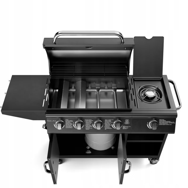 Gasgrill Relish V3 5 Brændere 16 kW Sort
