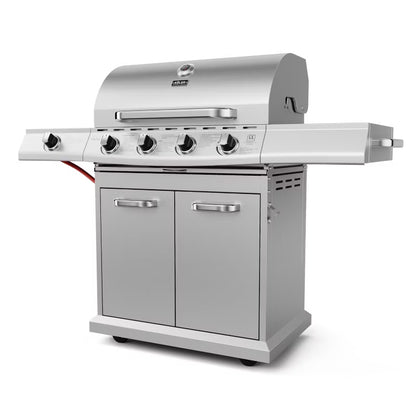 Gasgrill Relish V4 17,2 kW Sølv Rustfrit Stål