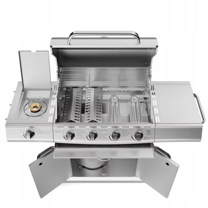 Gasgrill Relish V4 17,2 kW Sølv Rustfrit Stål