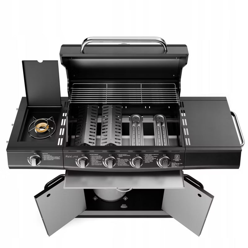 Gasgrill Relish V4 153x59 cm Sort