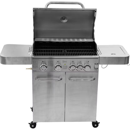Gasgrill Rustfrit Stål 4+1 17,15 kW 60x50x100 cm Sort
