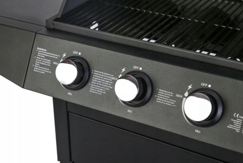 Gasgrill San Angelo 110x53 cm Sort