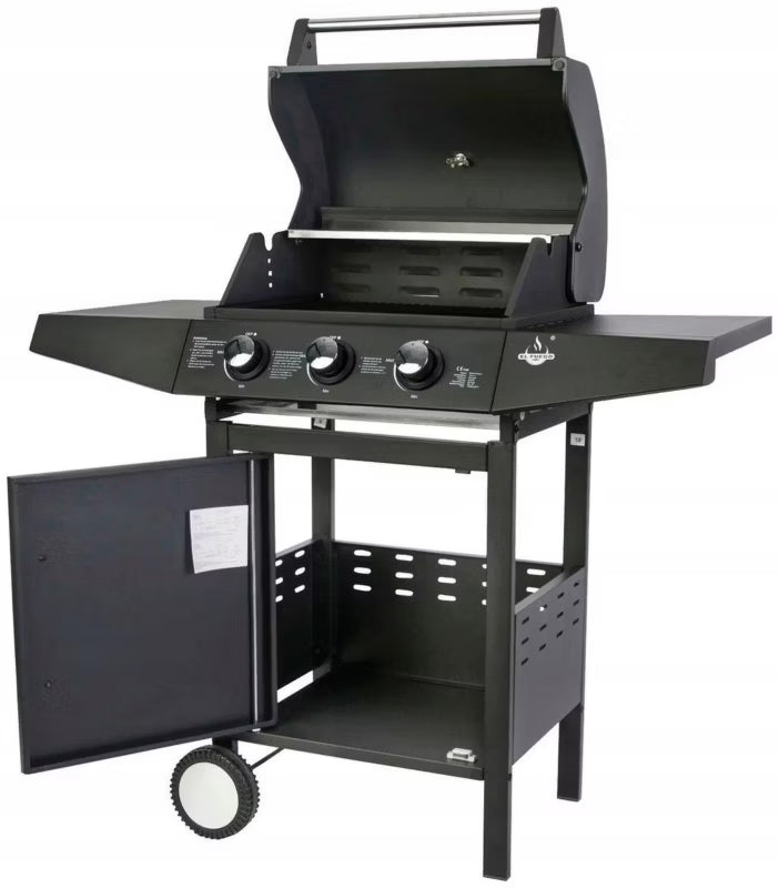 Gasgrill San Angelo 110x53 cm Sort