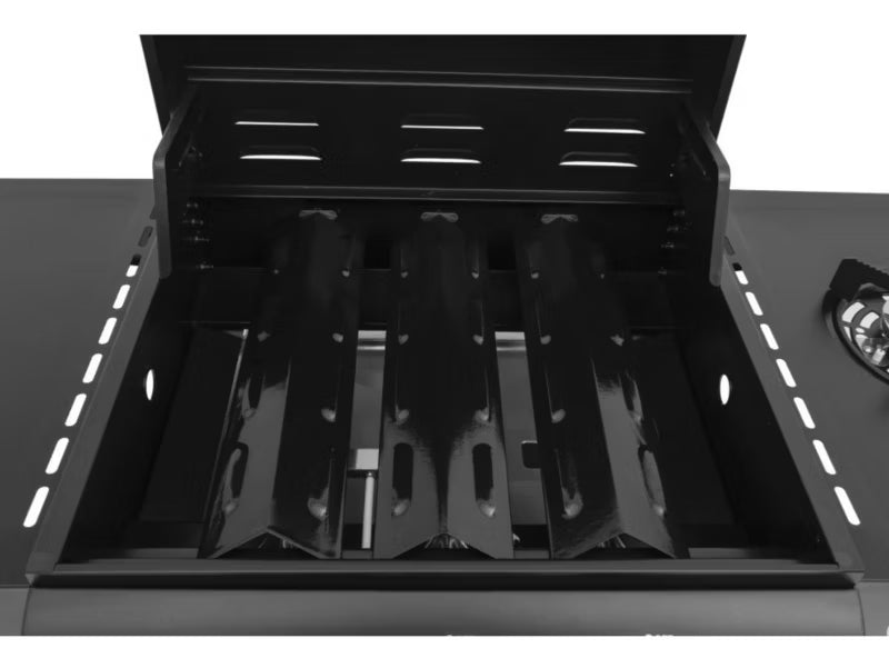 Gasgrill SAN FRANCISCO 3+1 110x57 cm Sort