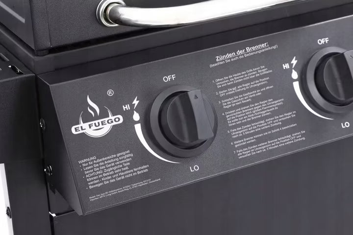 Gasgrill SAN JOSE 2 Brændere Sort