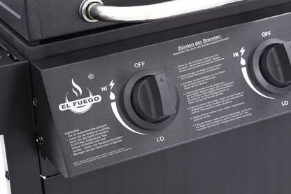 Gasgrill SAN JOSE 2 Brændere Sort