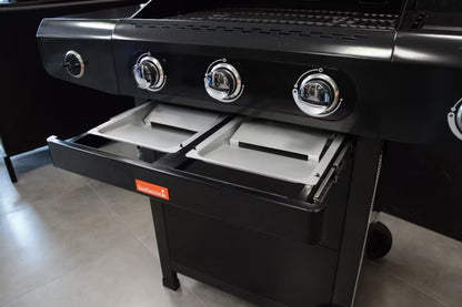 Gasgrill SIESTA 310 124x56 cm Sort 15,9 kW