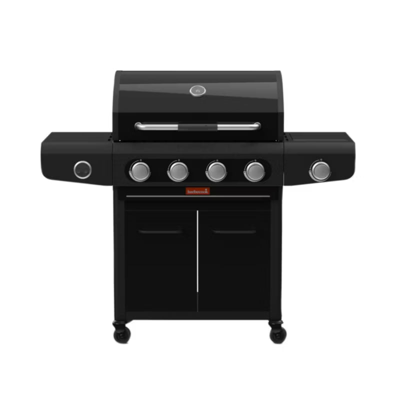 Gasgrill Siesta 412 132x56 cm Sort med Støbejernsrist