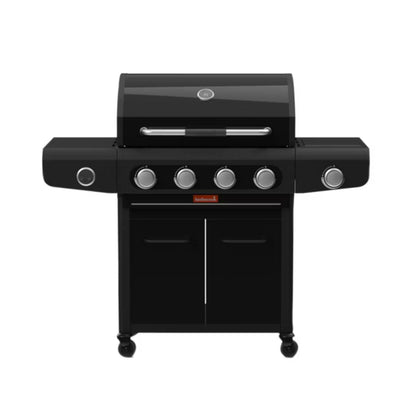 Gasgrill Siesta 412 132x56 cm Sort med Støbejernsrist