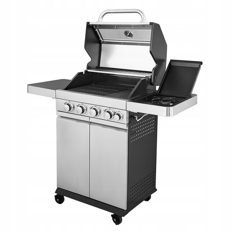 Gasgrill SUNSET BEACH 123x58 cm med Glasvindue