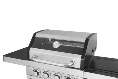 Gasgrill SUNSET BEACH 123x58 cm med Glasvindue