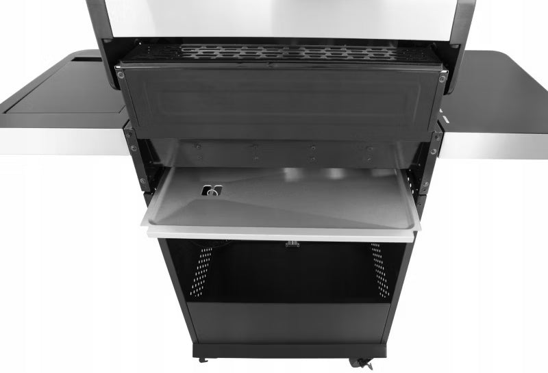 Gasgrill SUNSET BEACH 123x58 cm med Glasvindue