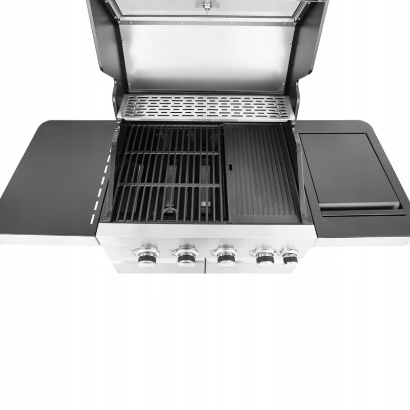 Gasgrill SUNSET BEACH 123x58 cm med Glasvindue