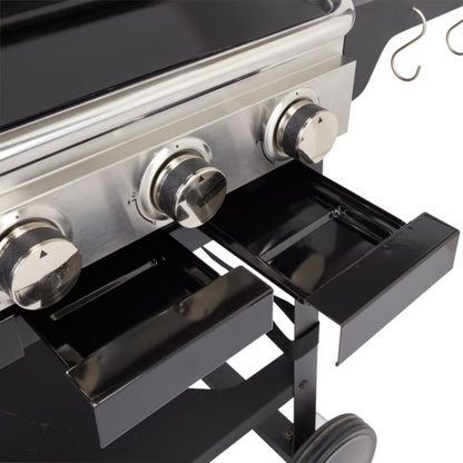 Gasgrill Tippah 4 Brændere Sort