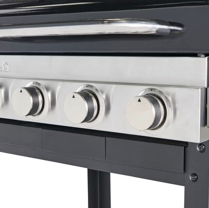 Gasgrill Tippah 4 Brændere Sort