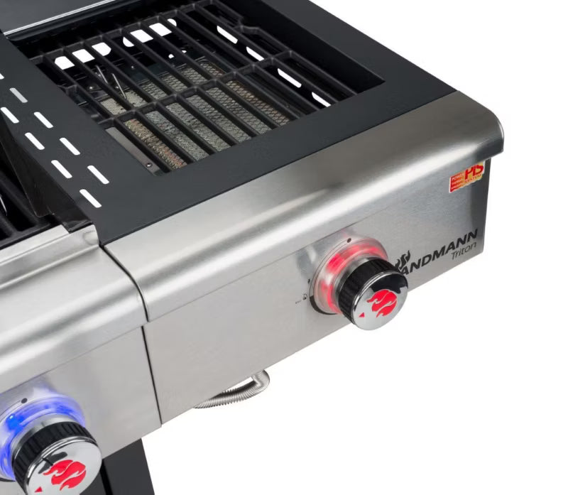 Gasgrill TRITON maxX PTS 2.1 125x57 cm Sort