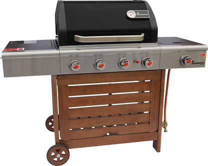 Gasgrill TRITON PTS 4.1 140x57 cm Sort 12202