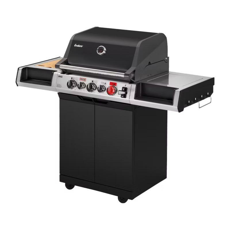 Gasgrill UNIQ 3 IK Cruster 145x65,5 cm Sølv