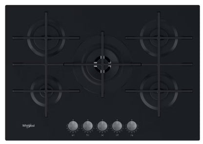 Gaskogeplade AKWL728NB 73x51 cm Sort Glas