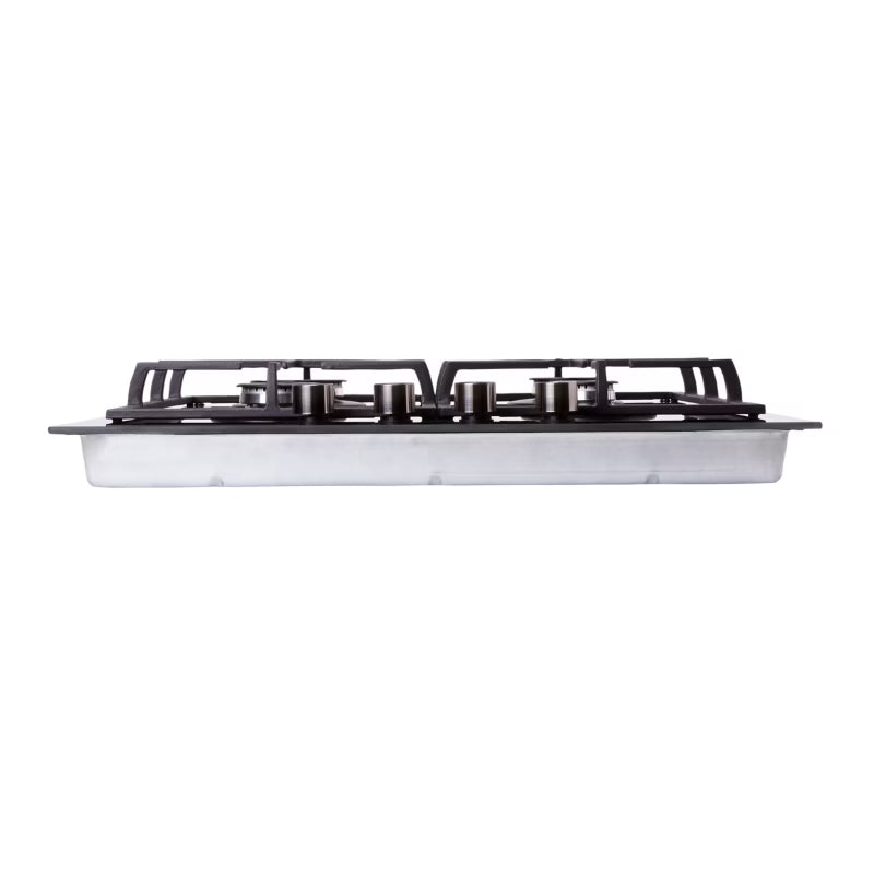 Gaskogeplade CLGOGPO4 59 cm Sort Glas 4 Brændere