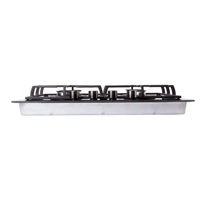 Gaskogeplade CLGOGPO4 59 cm Sort Glas 4 Brændere
