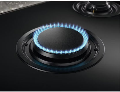 Gaskogeplade KGG753753K 74 cm 5 Brændere Sort